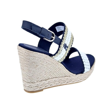 Sandalias Tommy Hilfiger zapatos Mujer modelo Golden Weebing Beige 