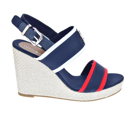 Sandalias Tommy Hilfiger zapatos Mujer modelo Feminine Wedge Azul 
