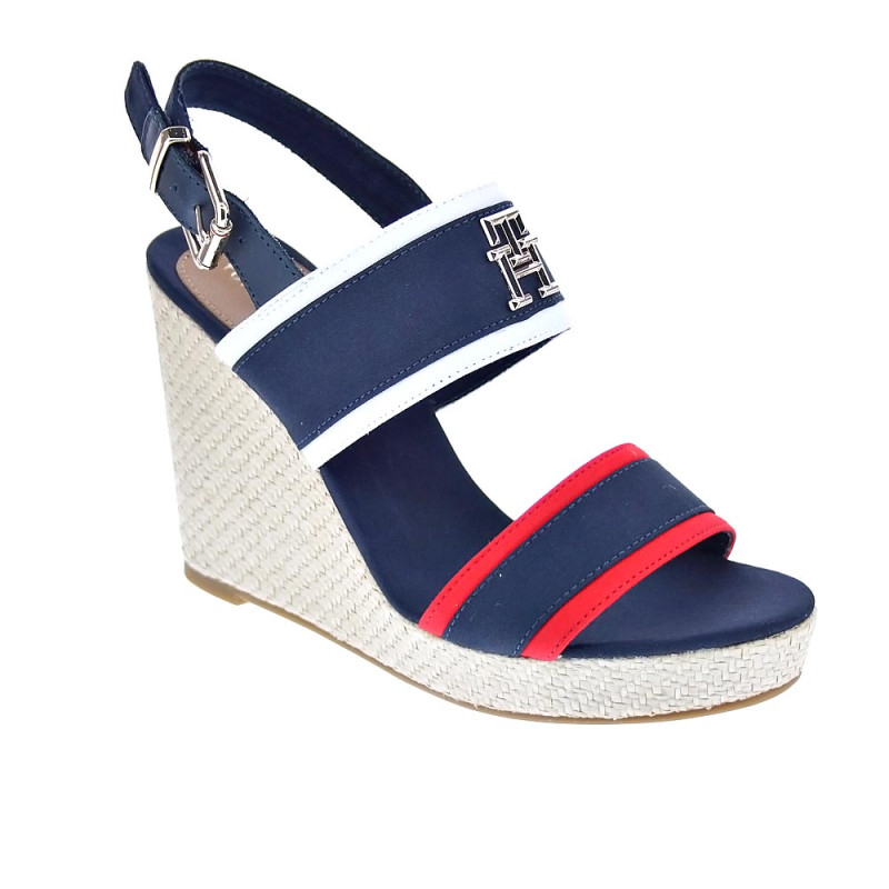 Sandalias Tommy Hilfiger zapatos Mujer modelo Feminine Wedge Azul 