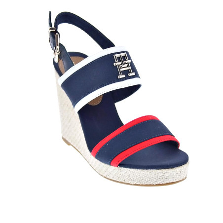 Sandalias Tommy Hilfiger zapatos Mujer modelo Feminine Wedge Azul 