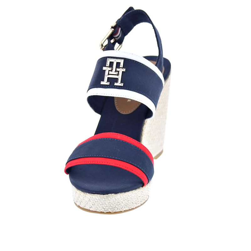 Sandalias Tommy Hilfiger zapatos Mujer modelo Feminine Wedge Azul 