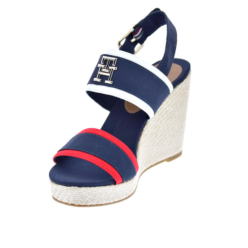 Sandalias Tommy Hilfiger zapatos Mujer modelo Feminine Wedge Azul 