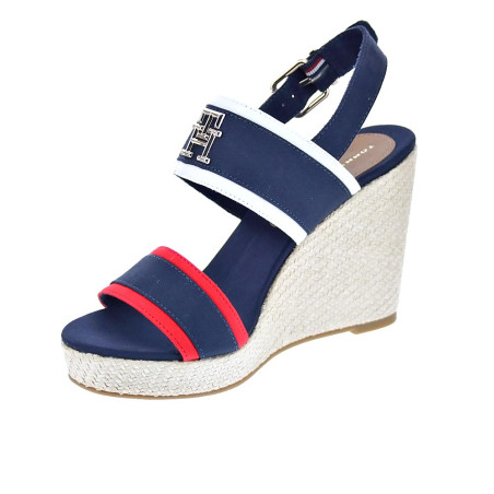 Sandalias Tommy Hilfiger zapatos Mujer modelo Feminine Wedge Azul 