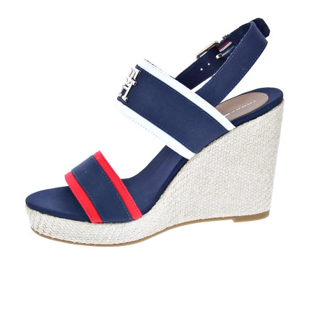 Sandalias Tommy Hilfiger zapatos Mujer modelo Feminine Wedge Azul 