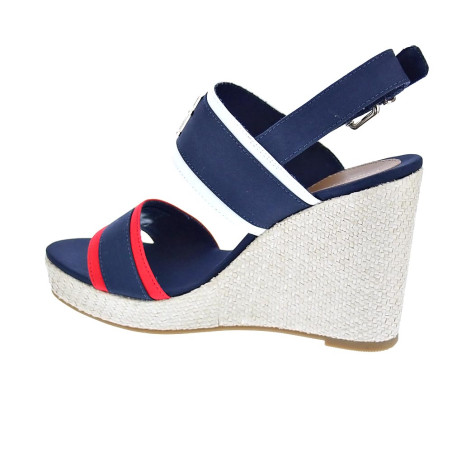 Sandalias Tommy Hilfiger zapatos Mujer modelo Feminine Wedge Azul 