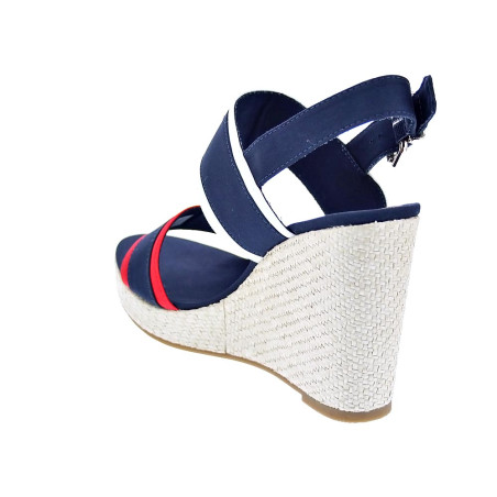 Sandalias Tommy Hilfiger zapatos Mujer modelo Feminine Wedge Azul 
