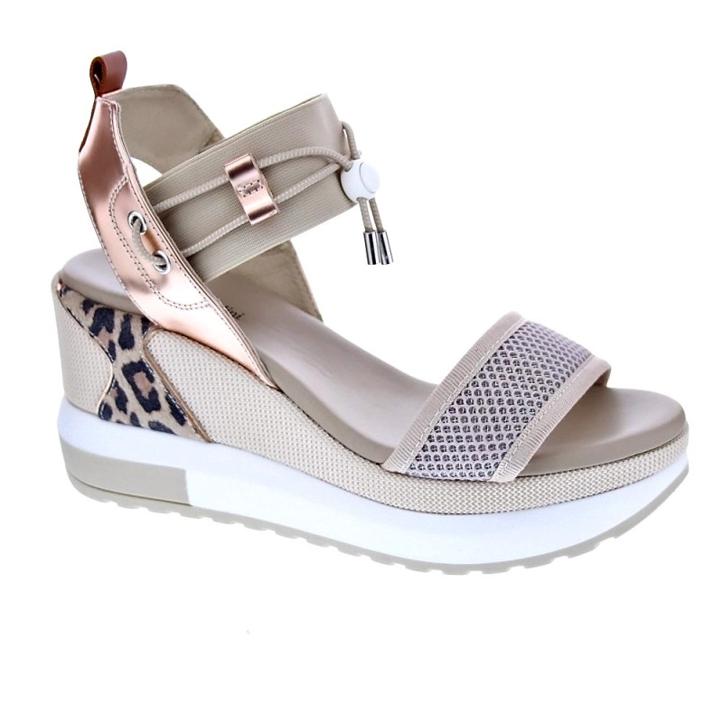 Sandalias Nero Giardini zapatos Mujer modelo E307750D Beige 
