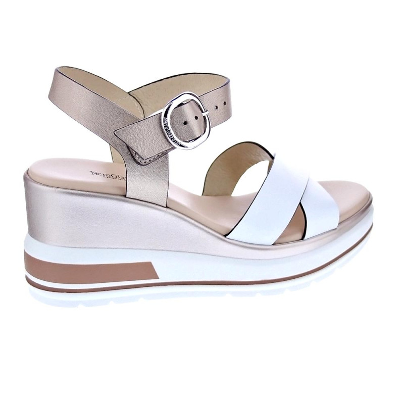 Sandalias Nero Giardini zapatos Mujer modelo E218737 Blanco 