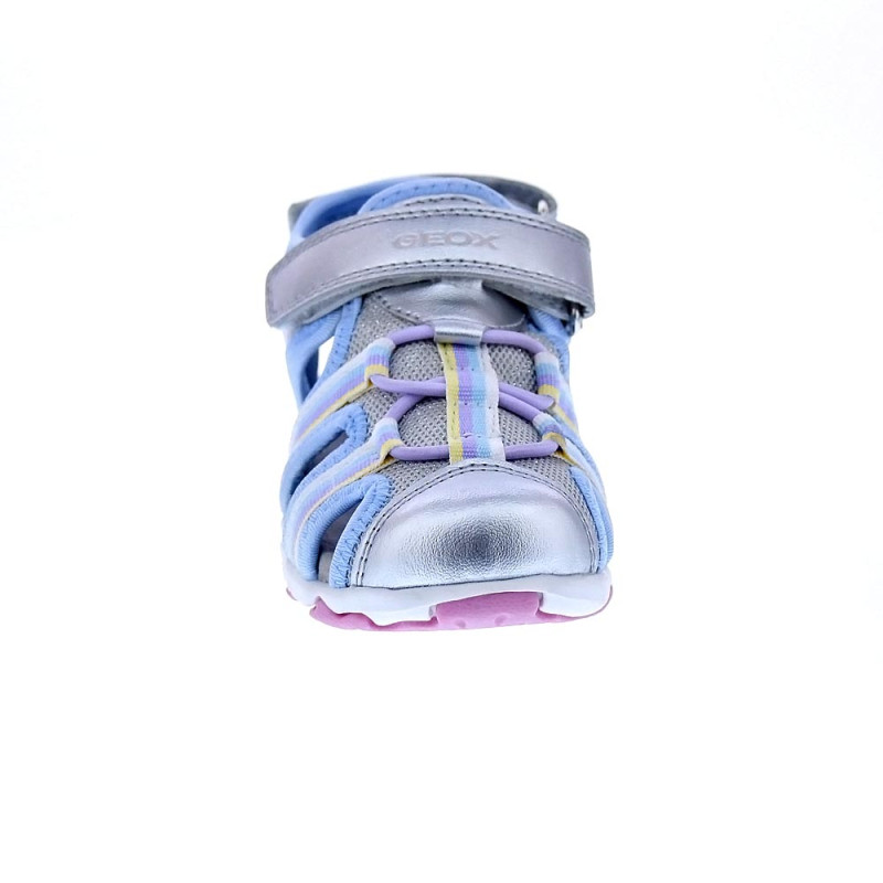 Sandalias Geox zapatos Niña modelo Flaffee Plata 