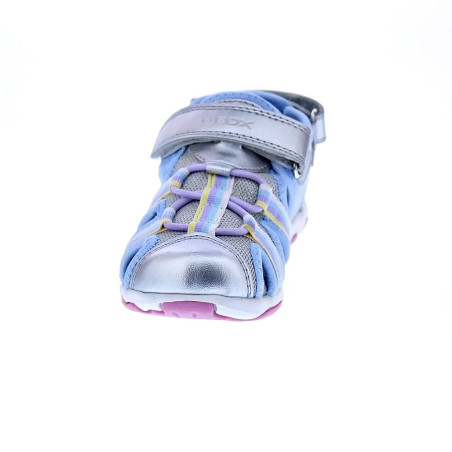 Sandalias Geox zapatos Niña modelo Flaffee Plata 