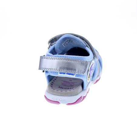 Sandalias Geox zapatos Niña modelo Flaffee Plata 