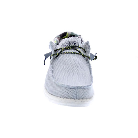 Mocasines Hey Dude zapatos Hombre modelo Wally Sox Triple Needle Blanco 