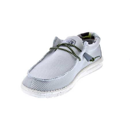 Mocasines Hey Dude zapatos Hombre modelo Wally Sox Triple Needle Blanco 