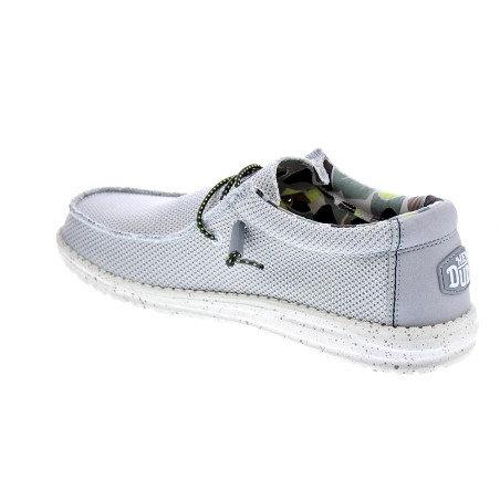 Mocasines Hey Dude zapatos Hombre modelo Wally Sox Triple Needle Blanco 