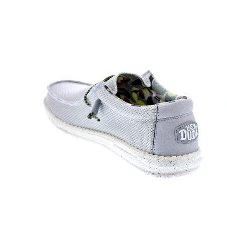 Mocasines Hey Dude zapatos Hombre modelo Wally Sox Triple Needle Blanco 