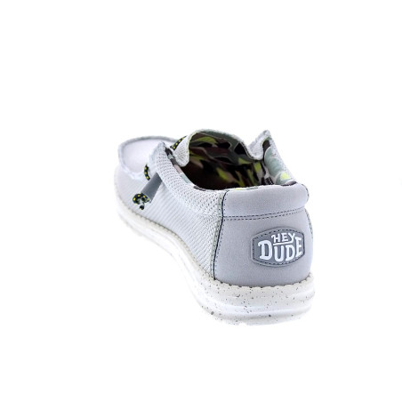 Mocasines Hey Dude zapatos Hombre modelo Wally Sox Triple Needle Blanco 