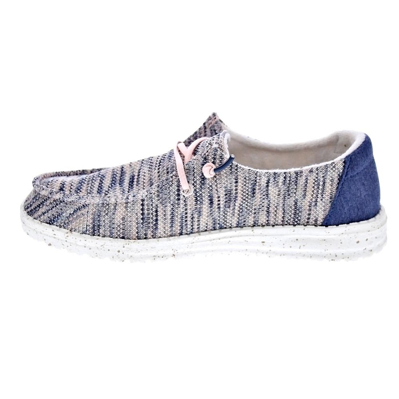 Mocasines Hey Dude zapatos Mujer modelo Wendy Sox Azul 