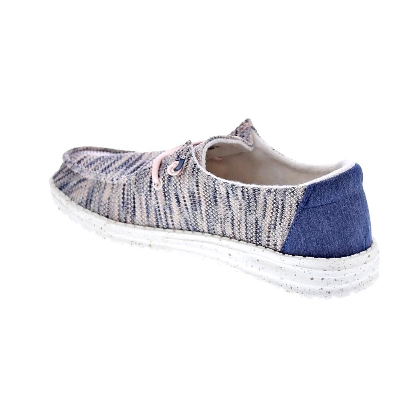 Mocasines Hey Dude zapatos Mujer modelo Wendy Sox Azul 