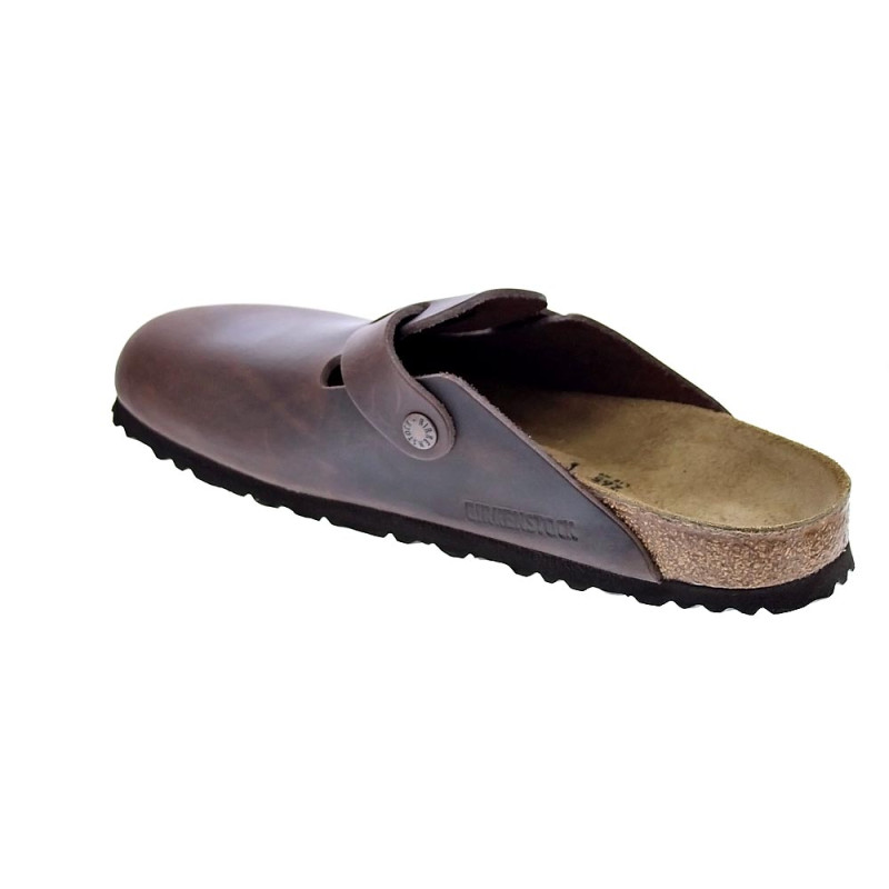 Zuecos Birkenstock zapatos Hombre modelo Boston Marrón 
