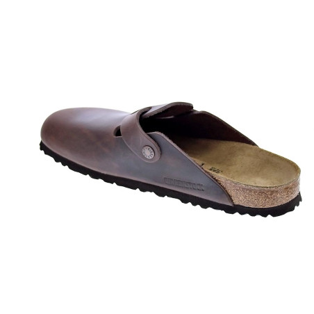 Zuecos Birkenstock zapatos Hombre modelo Boston Marrón 