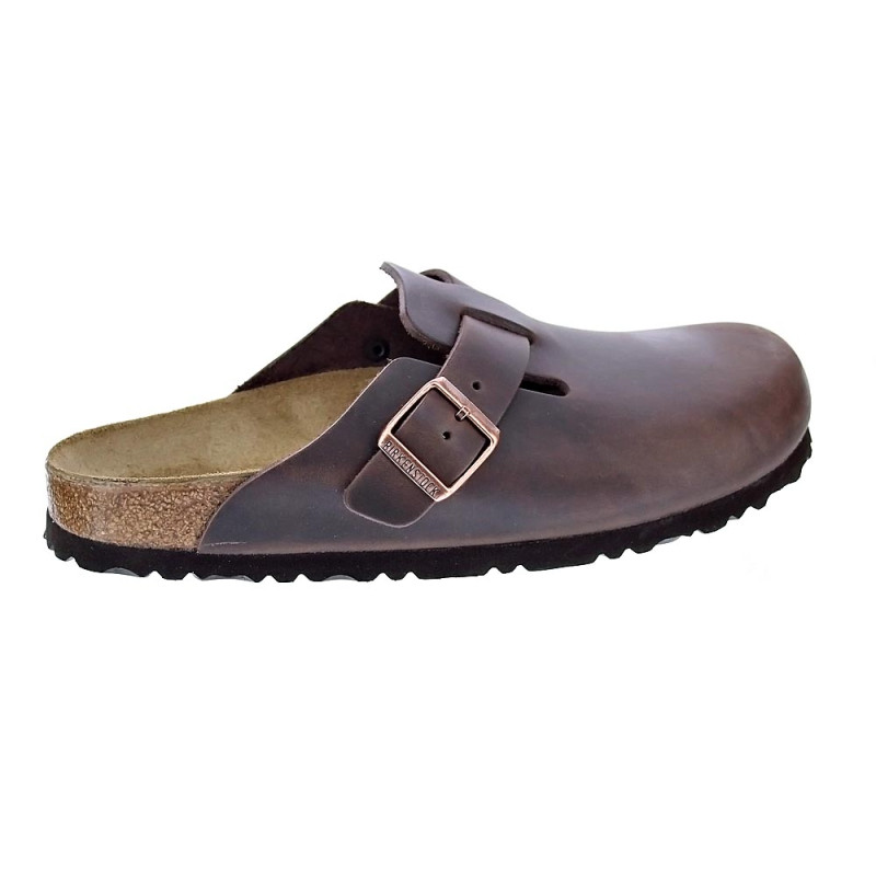 Zuecos Birkenstock zapatos Hombre modelo Boston Marrón 