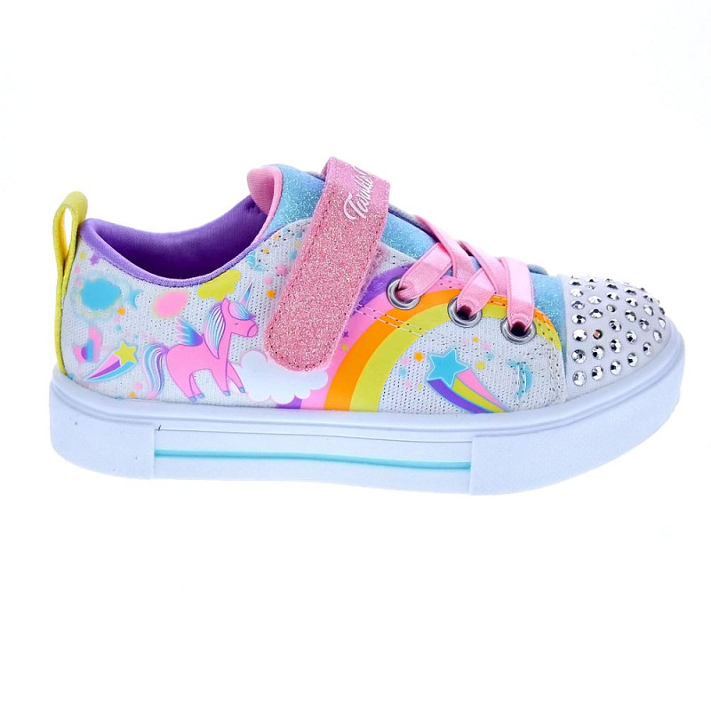 Zapatillas Skechers zapatos Niña modelo Twinkle Blanco 