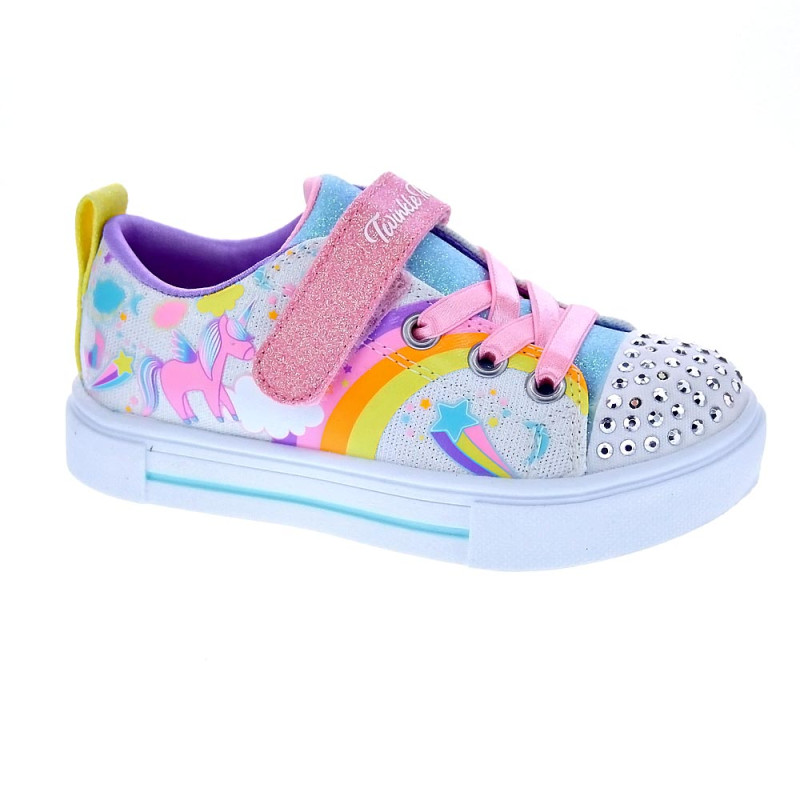 Zapatillas Skechers zapatos Niña modelo Twinkle Blanco 