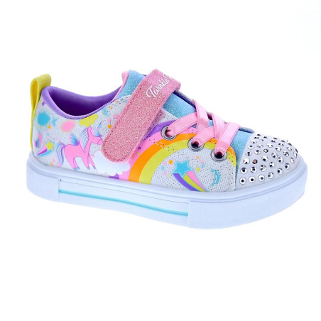 Zapatillas Skechers zapatos Niña modelo Twinkle Blanco 