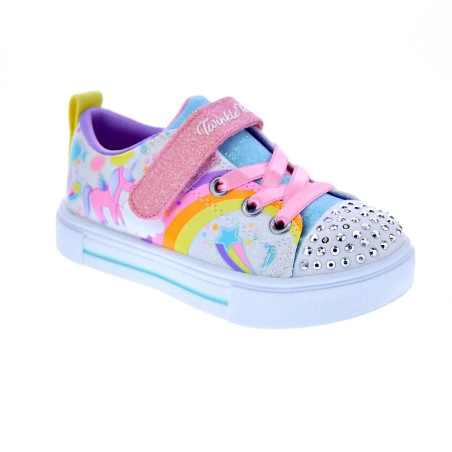 Zapatillas Skechers zapatos Niña modelo Twinkle Blanco 