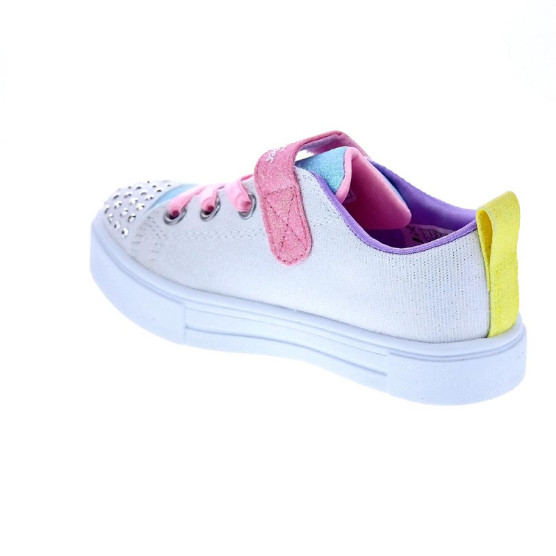 Zapatillas Skechers zapatos Niña modelo Twinkle Blanco 
