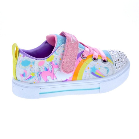 Zapatillas Skechers zapatos Niña modelo Twinkle Blanco 