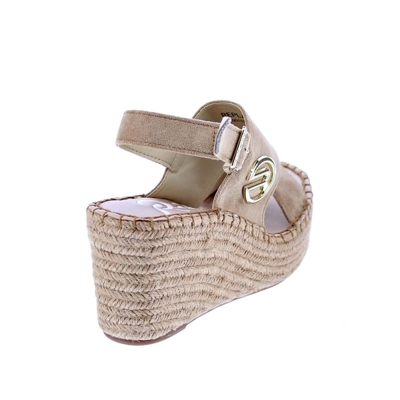 Sandalias Replay zapatos Mujer modelo Susan Micro Met Beige 