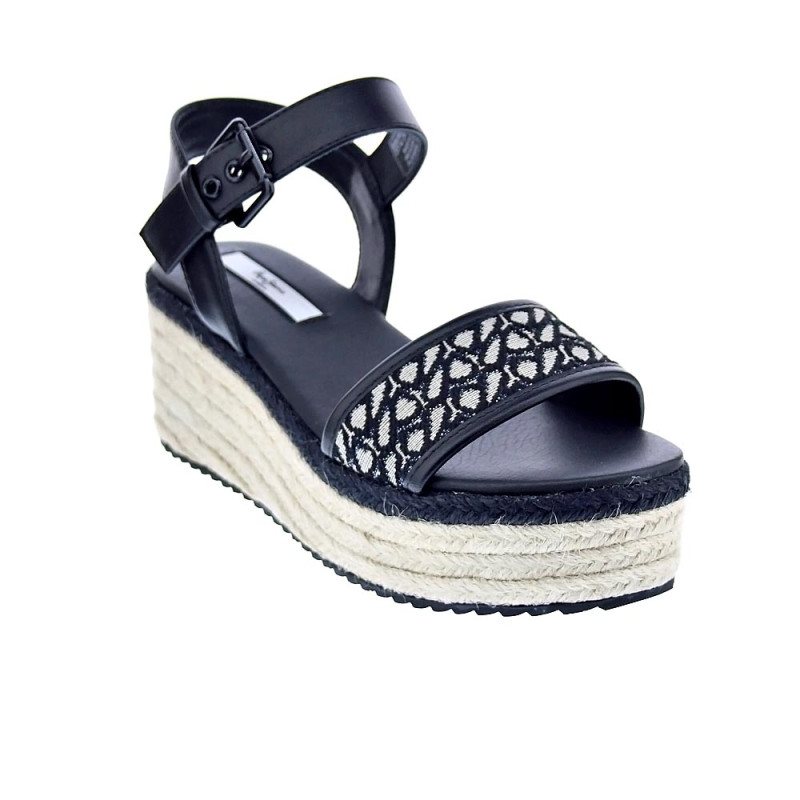Sandalias Pepe Jeans zapatos Mujer modelo Witney Jacquard Negro 