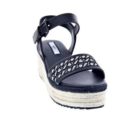 Sandalias Pepe Jeans zapatos Mujer modelo Witney Jacquard Negro 