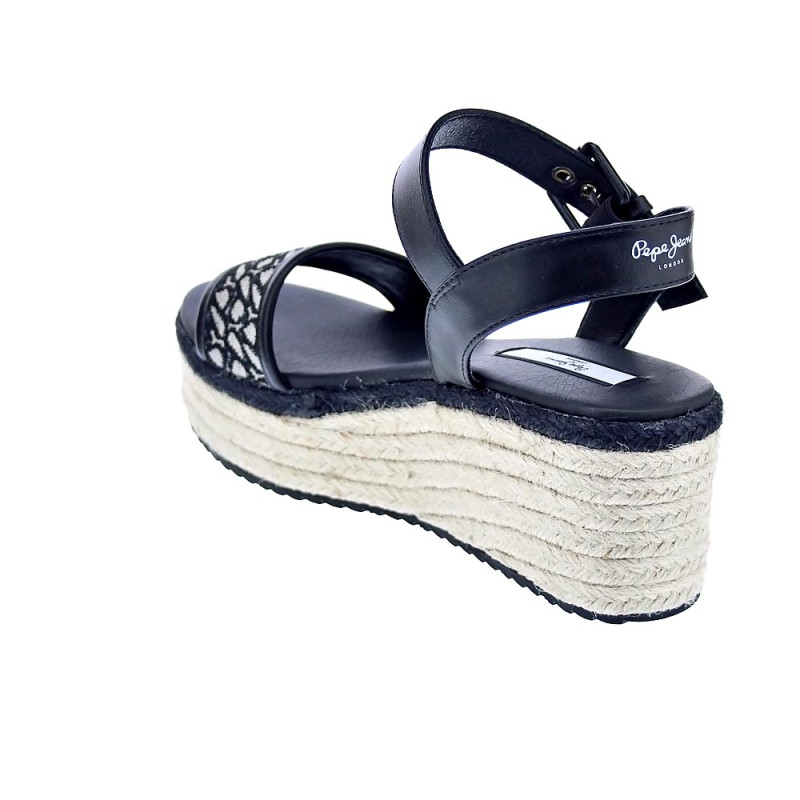 Sandalias Pepe Jeans zapatos Mujer modelo Witney Jacquard Negro 
