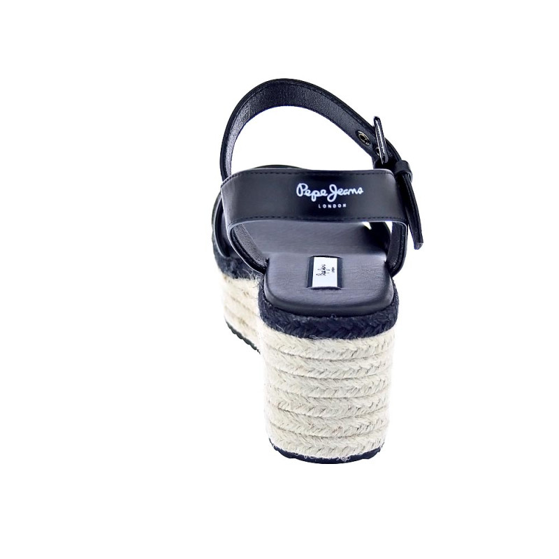 Sandalias Pepe Jeans zapatos Mujer modelo Witney Jacquard Negro 