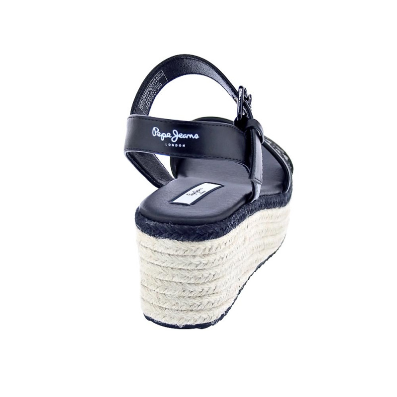 Sandalias Pepe Jeans zapatos Mujer modelo Witney Jacquard Negro 