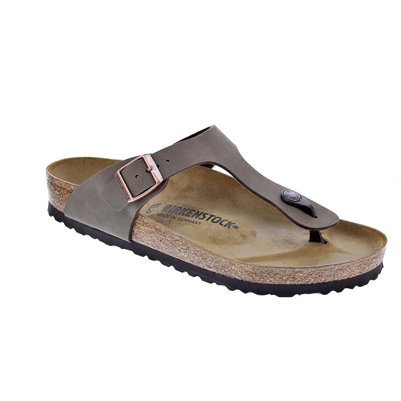 Chanclas Birkenstock zapatos Hombre modelo Gizeh Marrón 