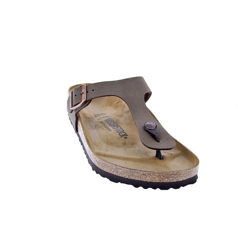 Chanclas Birkenstock zapatos Hombre modelo Gizeh Marrón 
