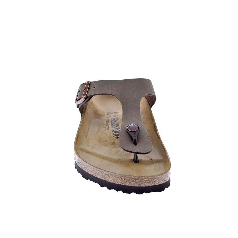 Chanclas Birkenstock zapatos Hombre modelo Gizeh Marrón 