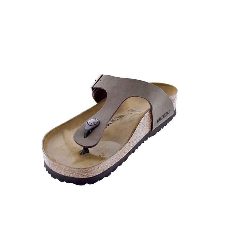 Chanclas Birkenstock zapatos Hombre modelo Gizeh Marrón 
