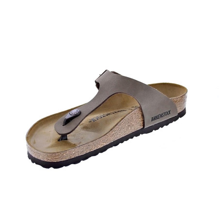 Chanclas Birkenstock zapatos Hombre modelo Gizeh Marrón 