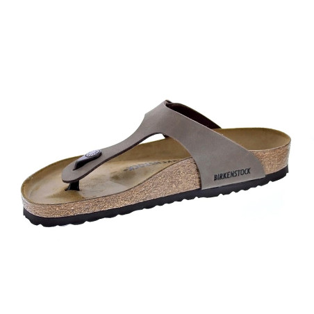 Chanclas Birkenstock zapatos Hombre modelo Gizeh Marrón 