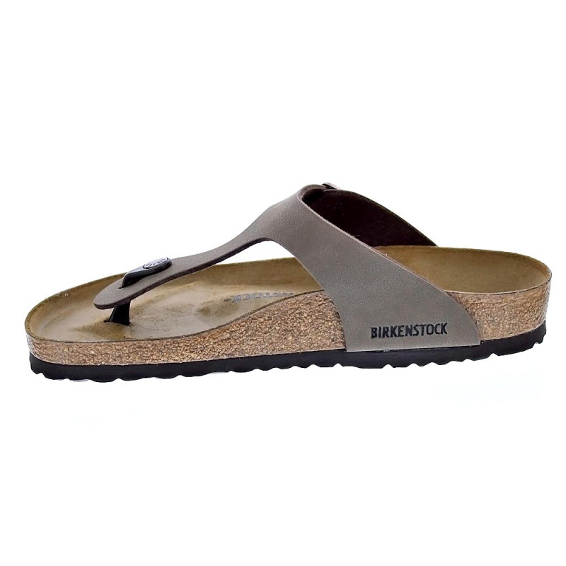 Chanclas Birkenstock zapatos Hombre modelo Gizeh Marrón 
