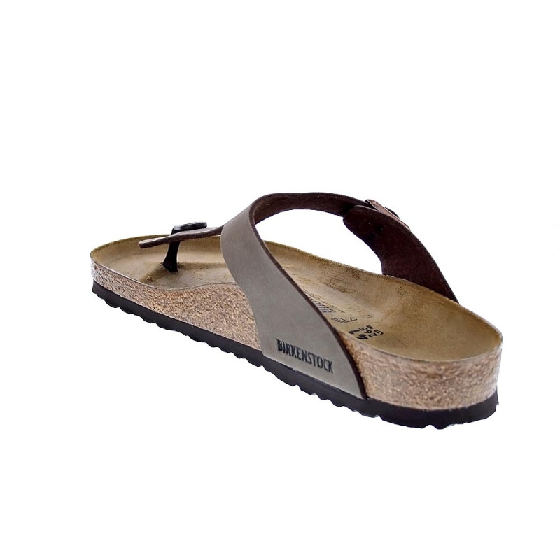 Chanclas Birkenstock zapatos Hombre modelo Gizeh Marrón 