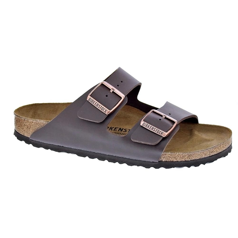 Chanclas Birkenstock zapatos Hombre modelo Arizona 51703 BROWN Estrecho Marrón 