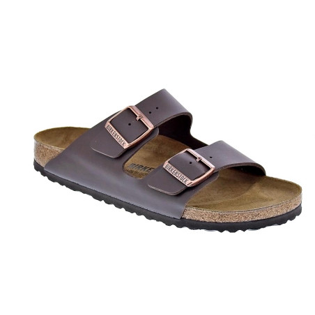 Chanclas Birkenstock zapatos Hombre modelo Arizona 51703 BROWN Estrecho Marrón 