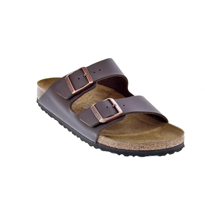 Chanclas Birkenstock zapatos Hombre modelo Arizona 51703 BROWN Estrecho Marrón 