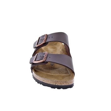 Chanclas Birkenstock zapatos Hombre modelo Arizona 51703 BROWN Estrecho Marrón 