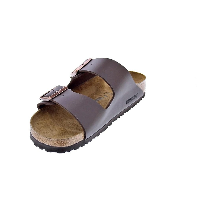 Chanclas Birkenstock zapatos Hombre modelo Arizona 51703 BROWN Estrecho Marrón 